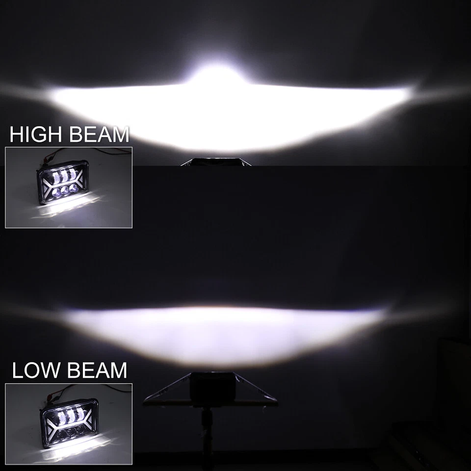 4 шт светодиодных фар дальнего/низкого света для Isuzu NQR NPR NPR-HD 4 дюйма x 6 дюймов герметичные гало дневные ходовые огни - Изображение 3 из 4