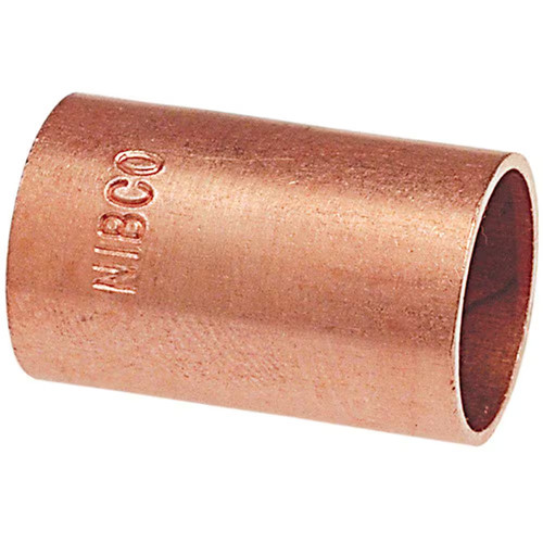 1/2 in. Copper Pressure Slip Coupling Fitting NEW