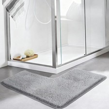 L-Shaped Bath Mat  Shower Mat,Corner Bath Mat, Non-Slip Absorbent Carpet for...