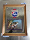 Vintage Heilemans Old Style Brook Trout Wildlife Beer Mirror Sign 1992 USA Bar