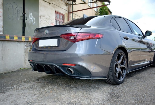 Maxton Design Heckansatz Diffusor Passend FüR Alfa Romeo Giulia Veloce Schwarz H-image