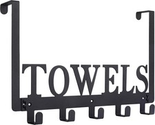Over The Door Hooks, Towel Holder for Bathroom, Door Mount Towel Rack Towel Hook