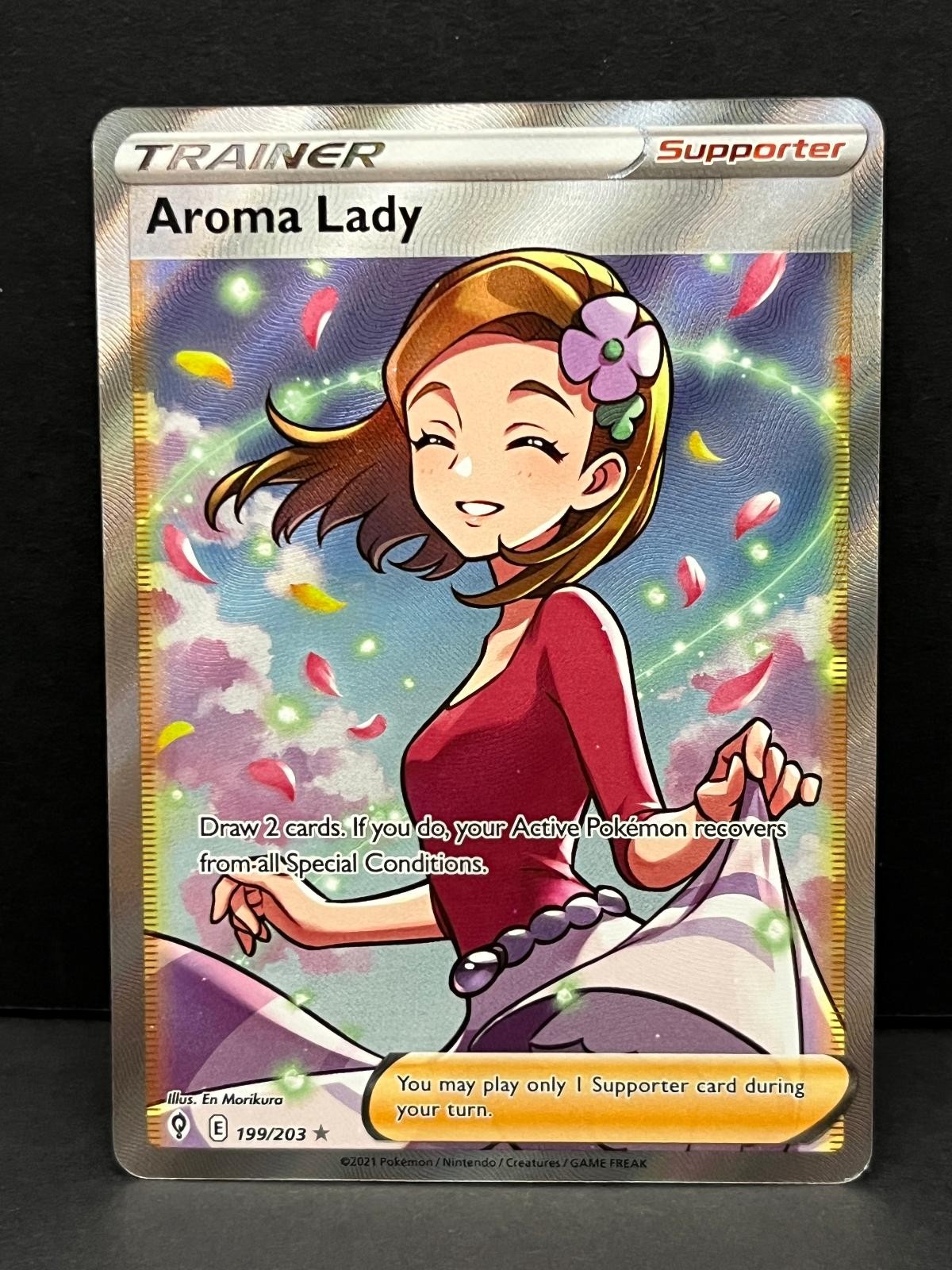 Aroma Lady 199/203 Ultra Rare Evolving Skies Pokemon Near Mint