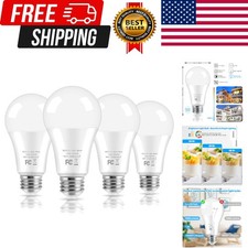 LED Light Bulbs, 100 Watt Equivalent A19, 13W 5000K Daylight White 1500 Lumen...
