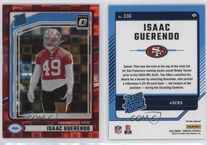 2024 Donruss Rated Optic Preview Red Pandora Prizm Isaac Guerendo #336 Rookie RC