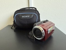 Sony Handycam DCR-SR47 Red Digital Video Camera Camcorder 60x Zoom 60GB - TESTED