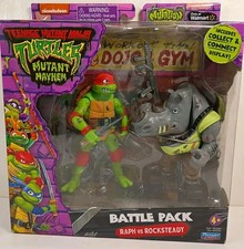 TMNT Mutant Mayhem RAPH vs ROCKSTEADY Battle Pack 2023 WALMART Exclusive NEW