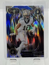 Chris Olave 2024 Panini Select Black Blue Shock Prizm Club Level Saints #237