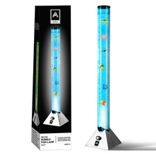 90cm Colour Changing LED Sensory Mood Bubble Lamp Fish Water Tower Tube Floor.