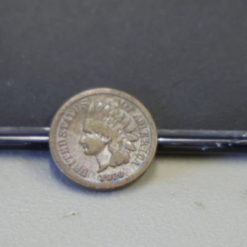 1860 US Indian Cent 1c VG (Cleaned, Slight Corrosion)