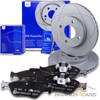 ATE Powerdisc Bremsscheiben +BremsbelÄGe Vorne FÜR Ford Fiesta 4 5 Mazda 2 121
