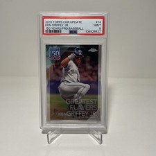 2019 Topps Chrome Update Ken Griffey Jr 150 Years of Pro Baseball PSA 9