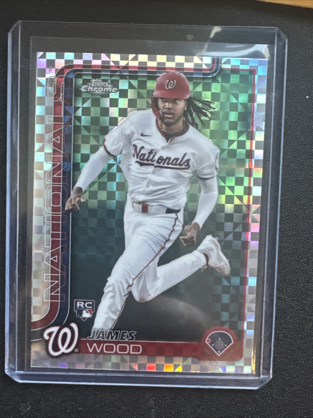 2025 Topps Chrome - James Wood #132 X-Fractor Rookie Card (RC)