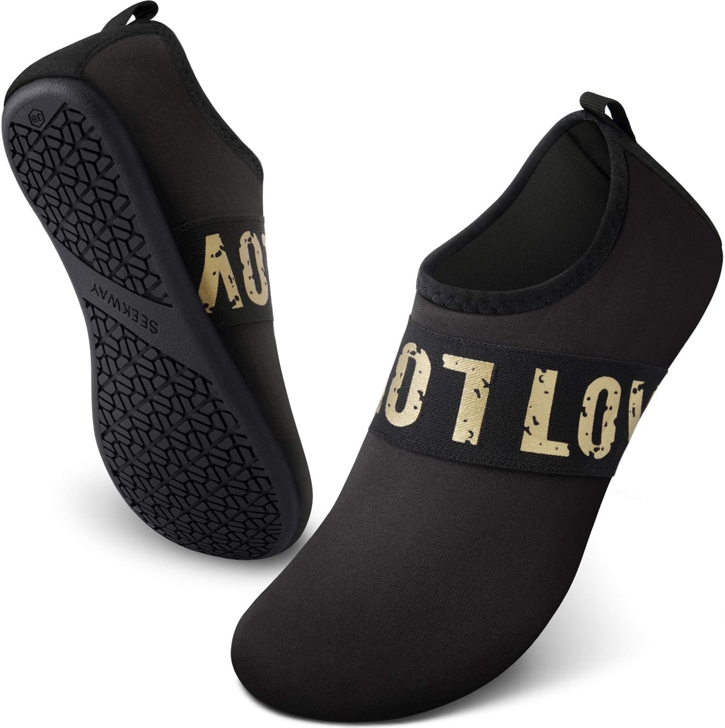 SEEKWAY Water Shoes Women Men 11.5-12.5 Women/10.5-11.5 Men, 6b-901 Golden