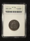 1874-P Seated Liberty Quarter 25C ANACS VF30 SUPER NICE BETTER DATE COIN!!