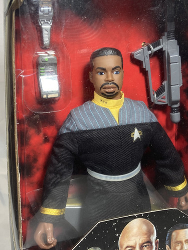 Star Trek Insurrection 9" Action Figure Lt Co Geordi LaForge 1998 Playmates - Picture 10 of 12