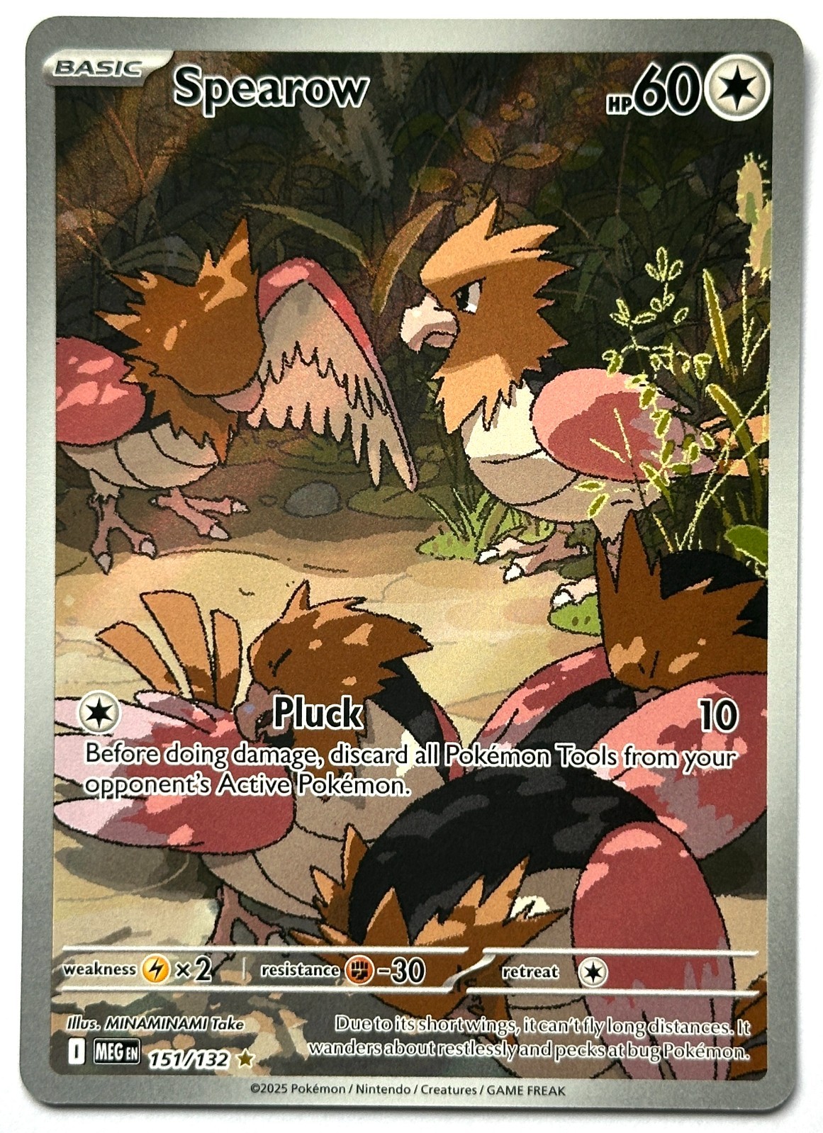 Spearow 151/132 - Pokemon TCG - Mega Evolution Illustration Rare Holo - M/NM