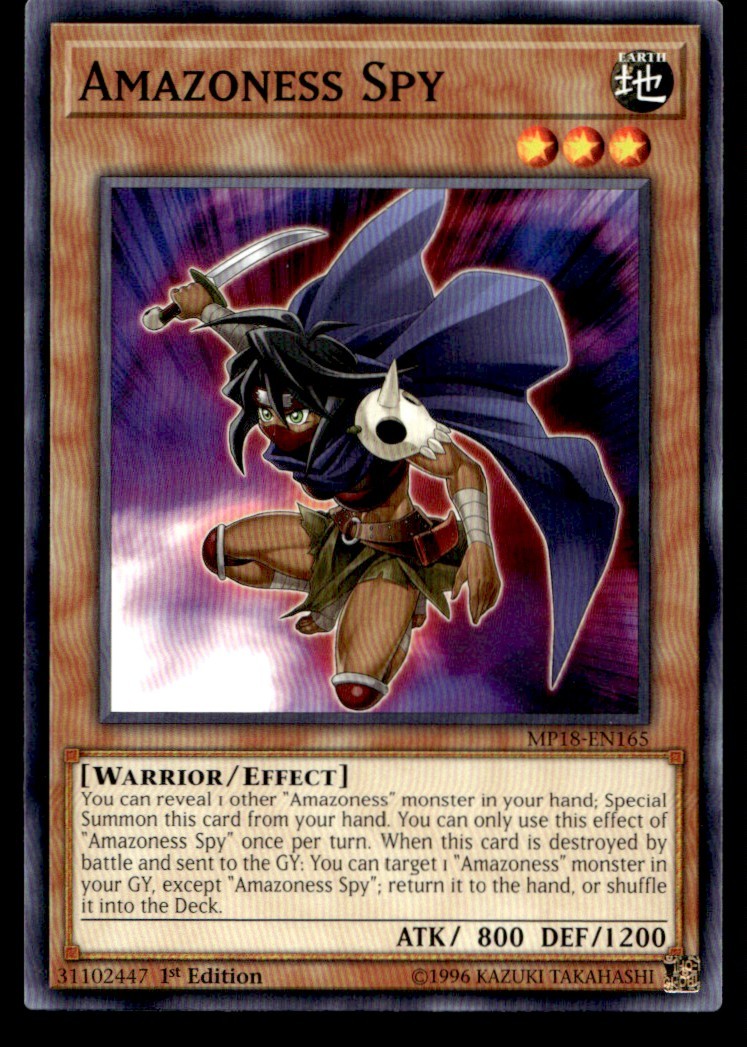 Amazoness Spy 2018 Mega-Tins Mega Pack MP18-EN165 MP YuGiOh TCG 