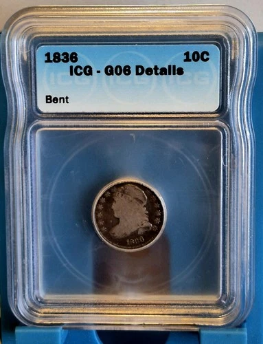 1836-P Capped Bust Dime — photo from another recent sale