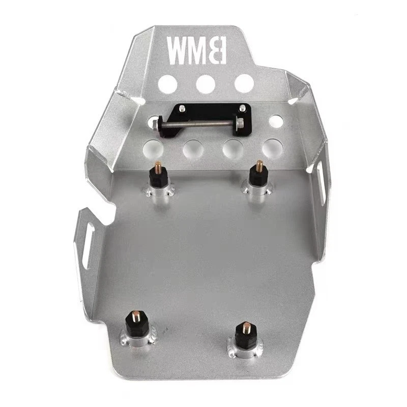 Cubierta de placa de deslizamiento de chasis de motor plateada para BMW F650GS F700GS F800GS 2008-2018 Foto 4 de 4