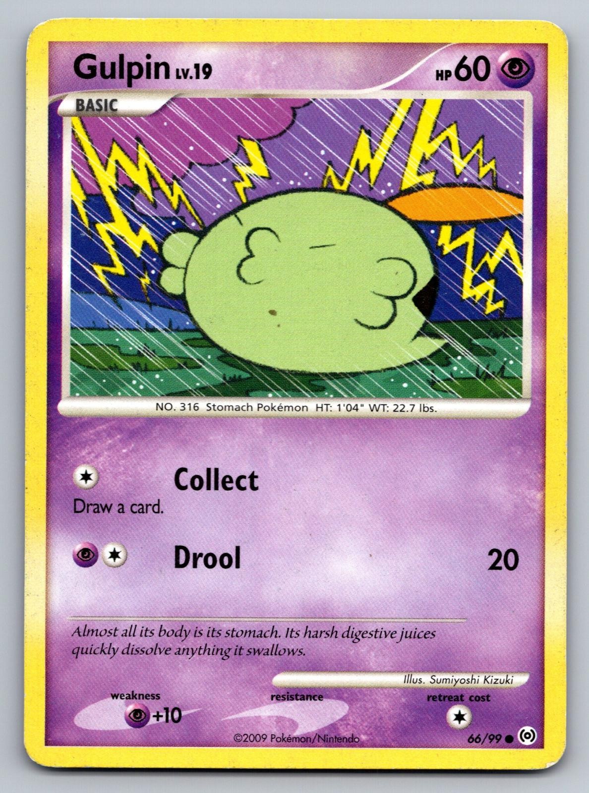 Gulpin 66/99 Common Arceus Pokemon Lightly Played