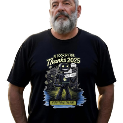 Futuristic Tee, Robot Takeover Shirt, Funny AI Design, Technology Lover Gift,