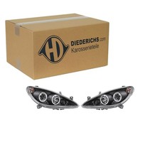DIEDERICHS TUNING H1 H7 SCHEINWERFER SATZ SCHWARZ passend für PEUGEOT 307