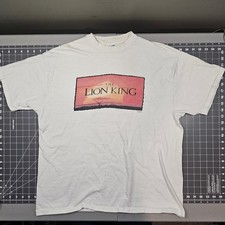 Vintage Lion King Tshirt XL Movie Promo 90s Hanes Singlestitch Cartoon Disney