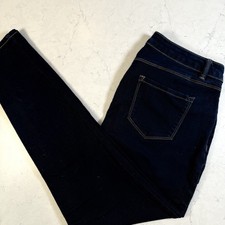 d.jeans Jeans Womens 12 Dark Wash Blue Skinny Leg Stretch Denim 5 Pocket Zip Fly