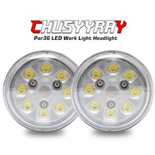 Par36 Round Led Work Lights Hi/Lo Beam Lamp For  Deere Tractor 4630 4650