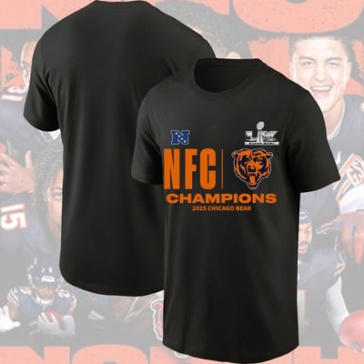 Chicago Bears 2025 NFC Conference Champions Super LX T-Shirt Gildan Reprint