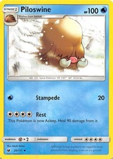 Piloswine (20/111) Reverse Holofoil Uncommon NM SM04 SM - Crimson Invasion Po...