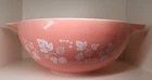 Vintage Pyrex #444 4 Qt Pink Gooseberry Cinderella Mixing Bowl