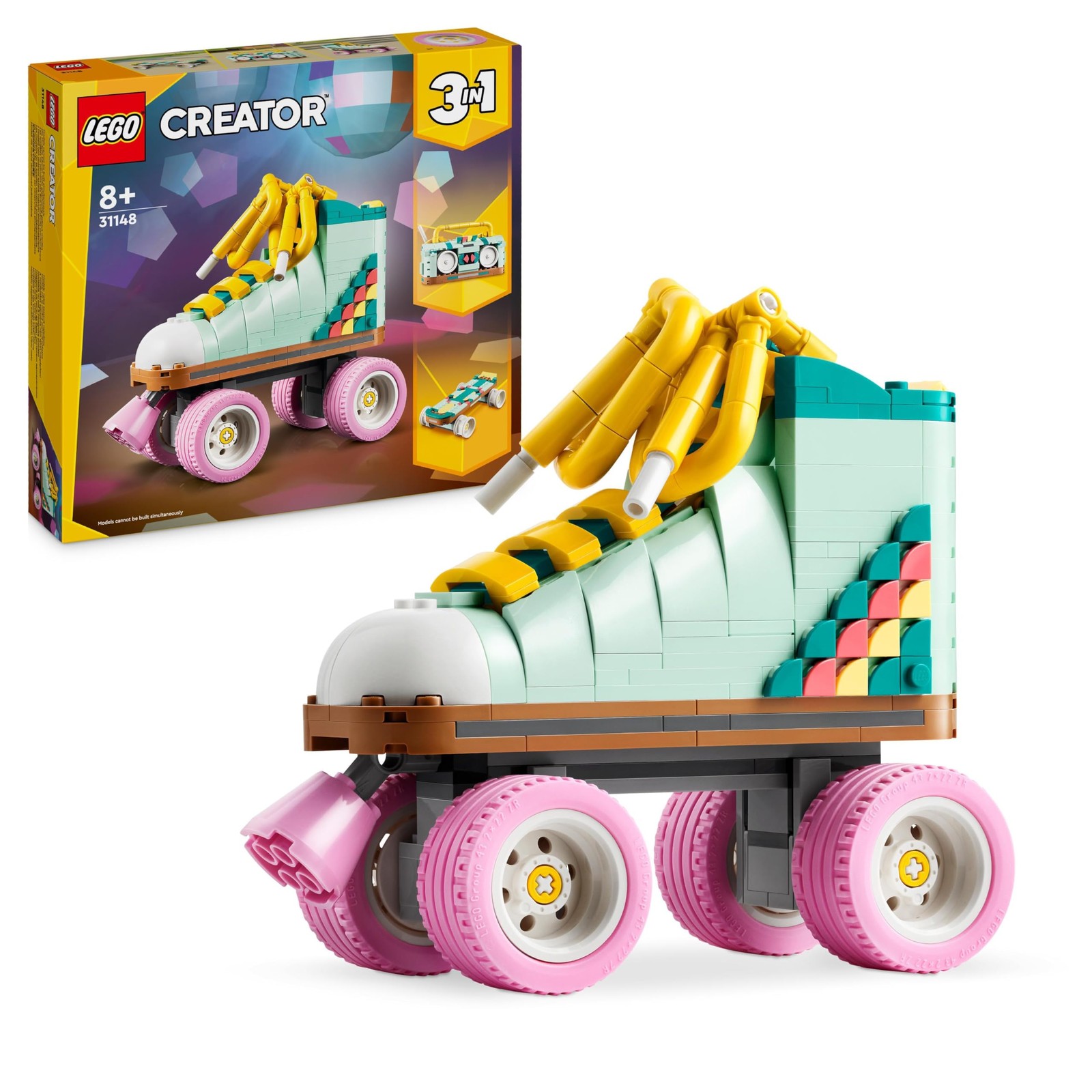 LEGO Creator 3 in 1 Pattino a Rotelle Retrò 31148 - Idee Regalo Vintage - 1