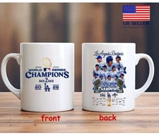 Dodgers 2025 World Series Champions Back 2 Back Signatures Coffee Mug