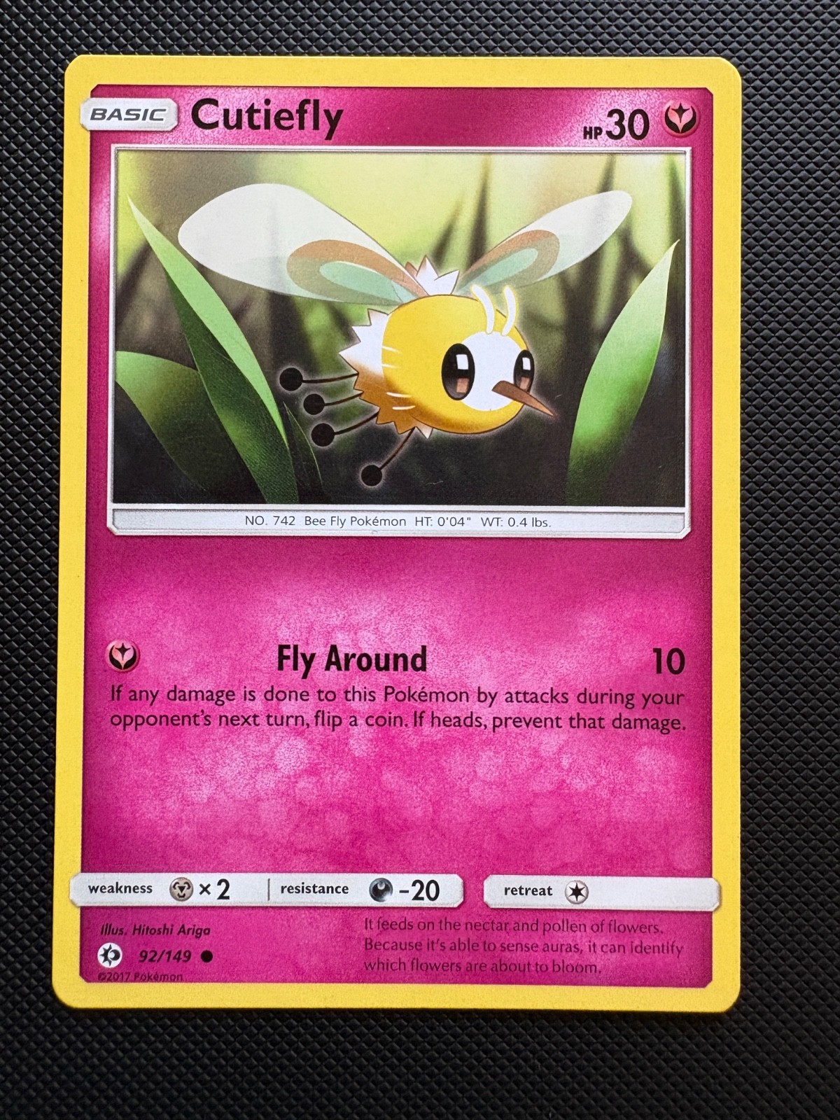 Cutiefly 92/149 Sun & Moon Pokemon Card NM