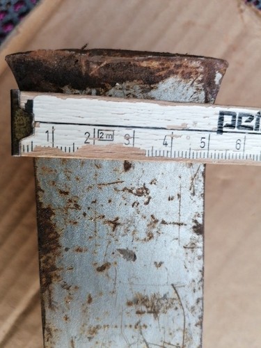 Spaltkeil, Holzspalter, Treibkeil, Stahl, 20 cm lang, Oben 5cm breit, 3480 gramm - Bild 3 von 6