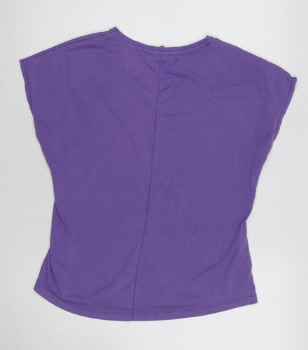 LA Gear Women's Purple V-Neck T-Shirt Size 14 - Picture 2 of 12