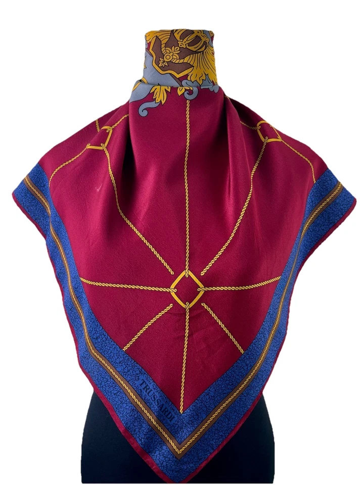 Vintage Scarf trussardi Silk Scarf Size 34 Inches - Image 2 of 4