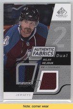 2008-09 SP Game Used Edition Authentic Fabrics Dual Milan Hejduk #AF-MH READ 3b8