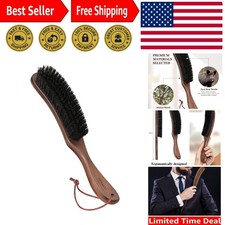 10.24-Inch Boar Bristle Clothes Brush - Effortless Lint Removal  Eco-Friendly