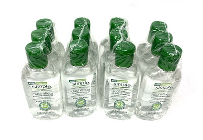 Simple Kind To Skin Dual Effect Eye Make-Up Remover 12 Bottles 3.38 Oz Each