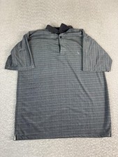 Vintage Polo Country Ralph Lauren Polo Shirt Mens L Gray Check Cotton Logo