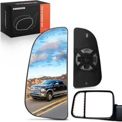 Driver Side Lower Mirror Glass Towing Convex Bracket For Dodge Ram 1500 2500 350