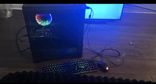 Custom Whitebox RGB Gaming PC Tower RX580 AMD 3020e SSD Win 11 Home