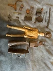 Marx Johnny West Caramel Figure W/ Complete Accessories Nice Condition Open Hand
