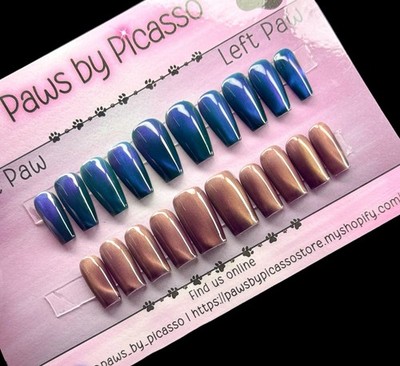 Cat Eye Press On Nail Duo