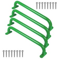 Purife17.2 Inch Metal Green Playground Handles Pack of 4- Outdoor Swing Sets