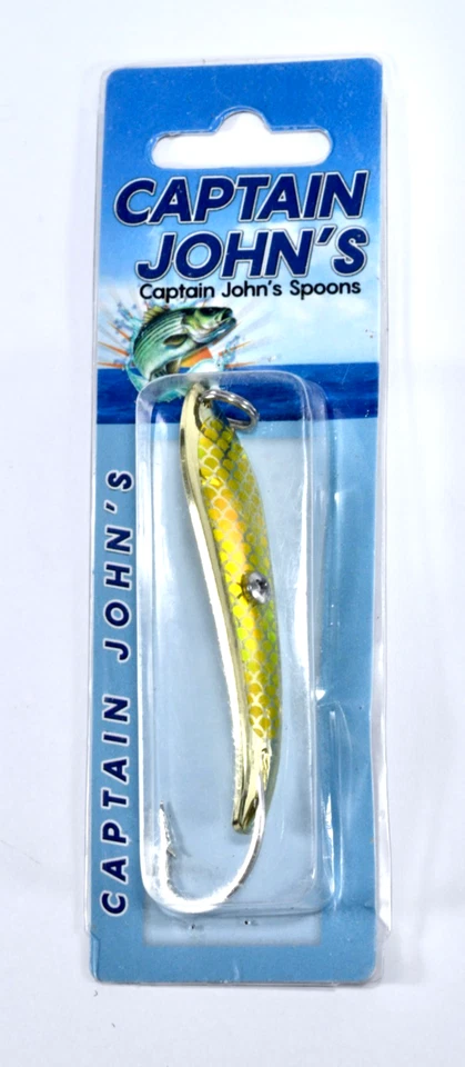 3x SEÑUELOS DE PESCA CUCHARA CABALLA CABALLA CAPITÁN John's - Ganchos 4/0 de latón cromado Foto 3 de 4
