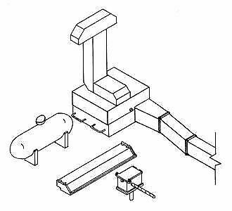 Details West 924 HO Scale Switch Heater -- With Blower, Propane Tank